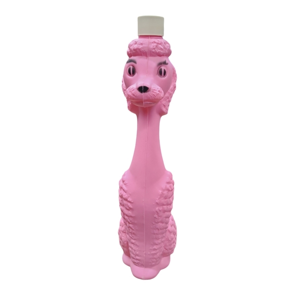 Vintage 1960's Figural Poodle Bubble Bath Bottle-Blow Mold
